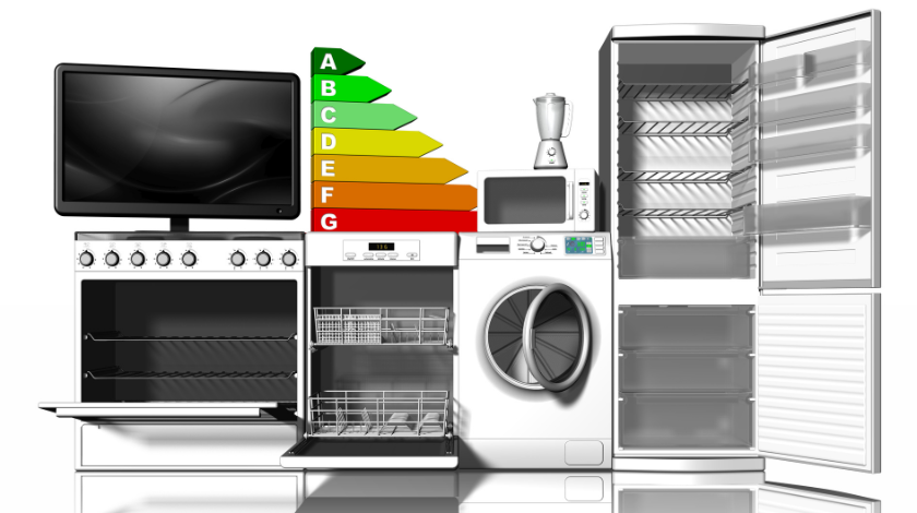 Household appliances with energy-saving bars